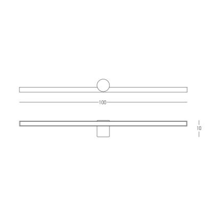Zambelis 22126 - Iluminación LED para espejos de baño LED/21W/230V 100 cm IP54