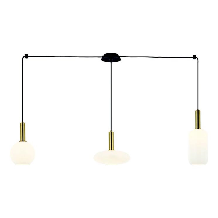 Zambelis 22151 - Lámpara colgante 3xE27/40W/230V araña dorado