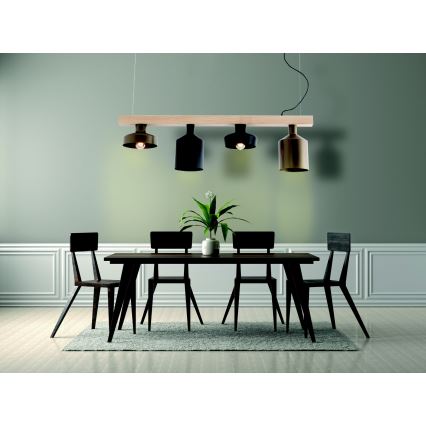 Zambelis 22213 - Lámpara colgante 4xE27/40W/230V