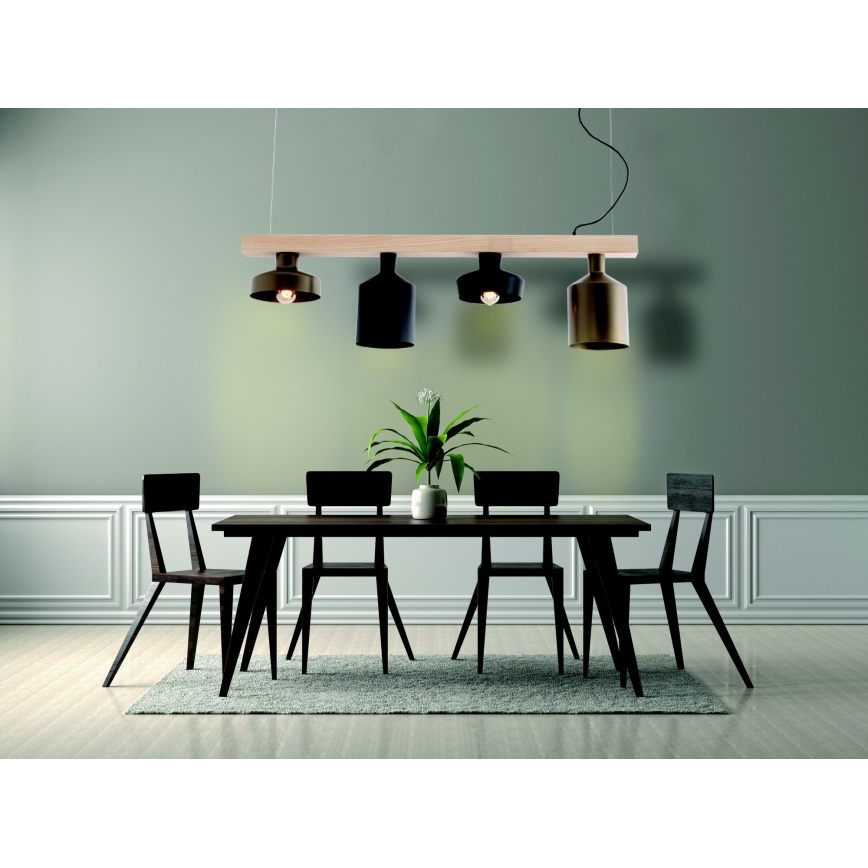 Zambelis 22213 - Lámpara colgante 4xE27/40W/230V