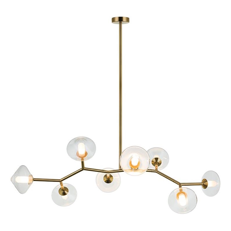 Zambelis 23023 - Lámpara colgante 8xG9/5W/230V dorado