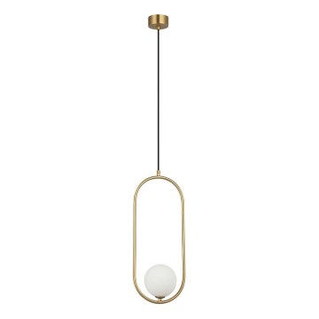 Zambelis 23135 - Lámpara colgante 1xG9/7W/230V 12x20 cm dorado