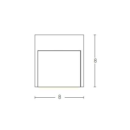 Zambelis E111 - Aplique LED para exterior LED/3W/230V 3000K IP54