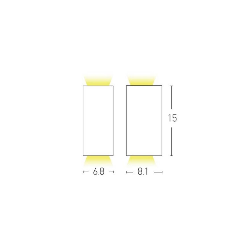 Zambelis E122 - Aplique de exterior 2xGU10/15W/230V IP54 antracita