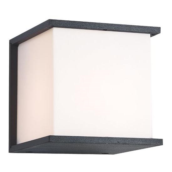 Zambelis E127 - Aplique de exterior 1xE27/18W/230V IP54 antracita