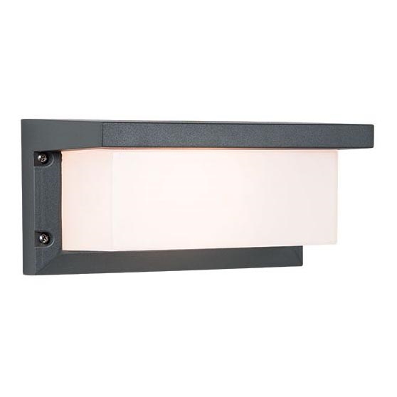 Zambelis E128 - Aplique de exterior 1xE27/18W/230V IP54 antracita