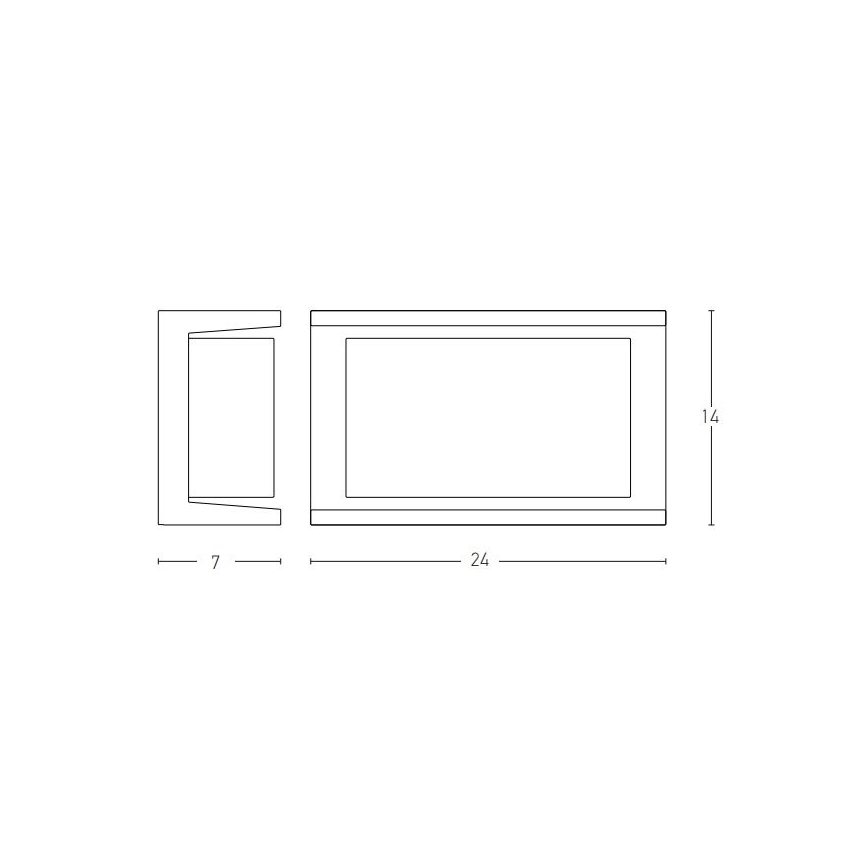 Zambelis E149 - Aplique de exterior 1xE27/18W/230V IP54 antracita