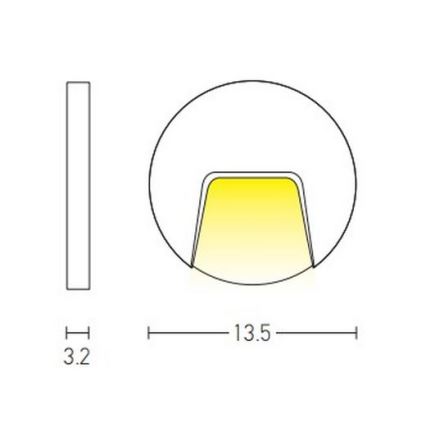Zambelis E183 - Iluminación de escalera LED exterior LED/3W/230V IP54 antracita