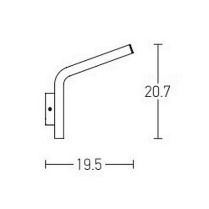 Zambelis E205 - Aplique LED para exterior LED/10W/230V IP54 antracita