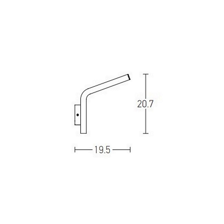 Zambelis E205 - Aplique LED para exterior LED/10W/230V IP54 antracita