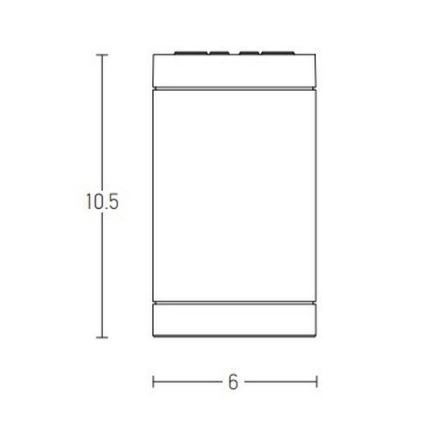 Zambelis E220 - Foco de exterior 1xGU10/7W/230V IP54 blanco