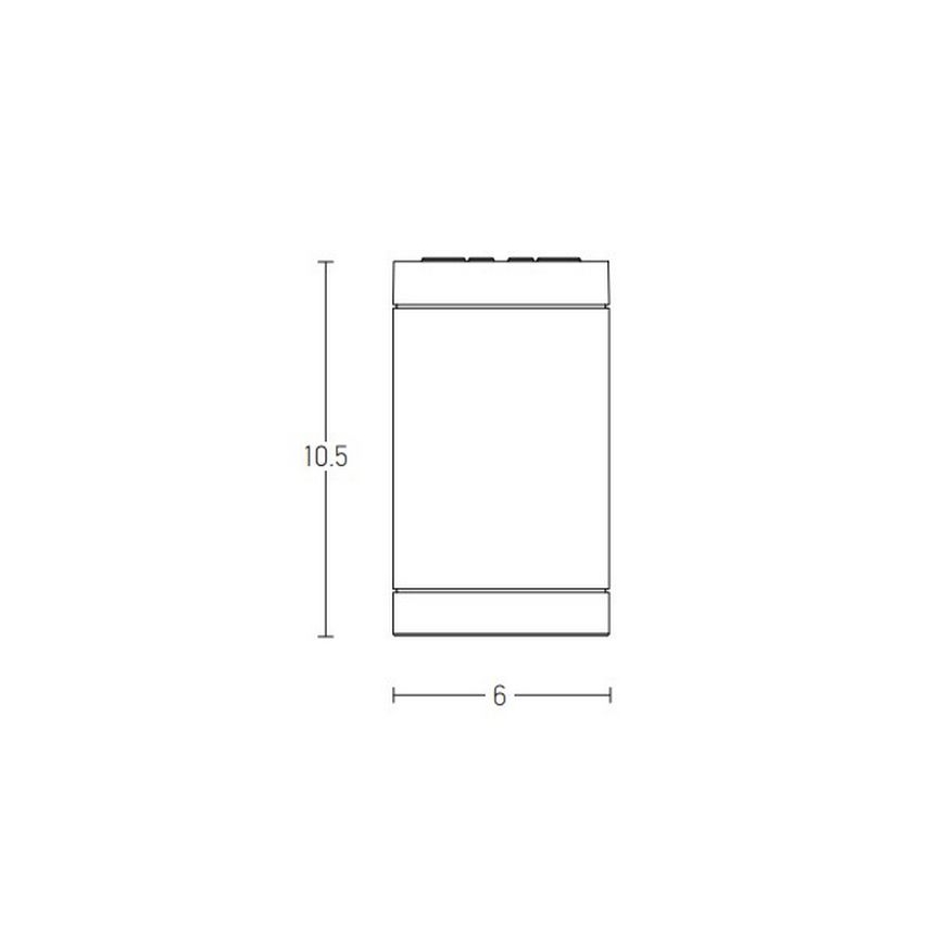 Zambelis E220 - Foco de exterior 1xGU10/7W/230V IP54 blanco