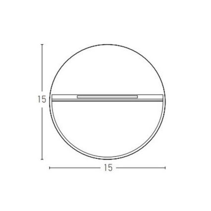 Zambelis E242-G - Iluminación de escalera LED exterior LED/6W/230V IP65 antracita