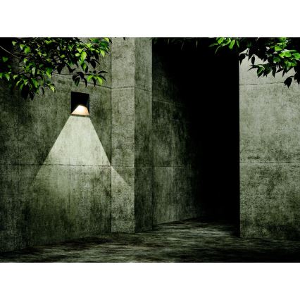 Zambelis E243 - Aplique LED para exterior LED/7W/230V IP44 antracita