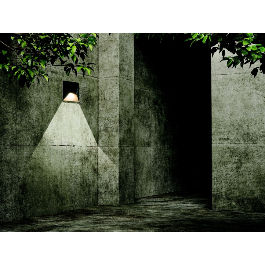 Zambelis E243 - Aplique LED para exterior LED/7W/230V IP44 antracita