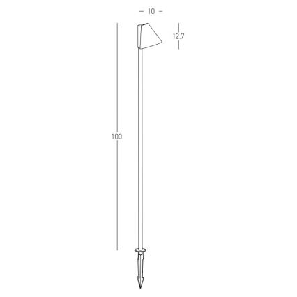 Zambelis E282 - Lámpara de exterior 1xGU10/20W/230V IP65 antracita