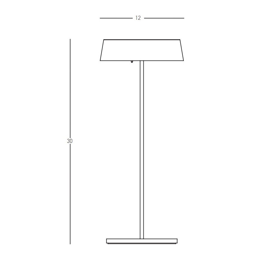 Zambelis E289 - Lámpara LED regulable de exterior LED/2,2W/5V IP54 negro