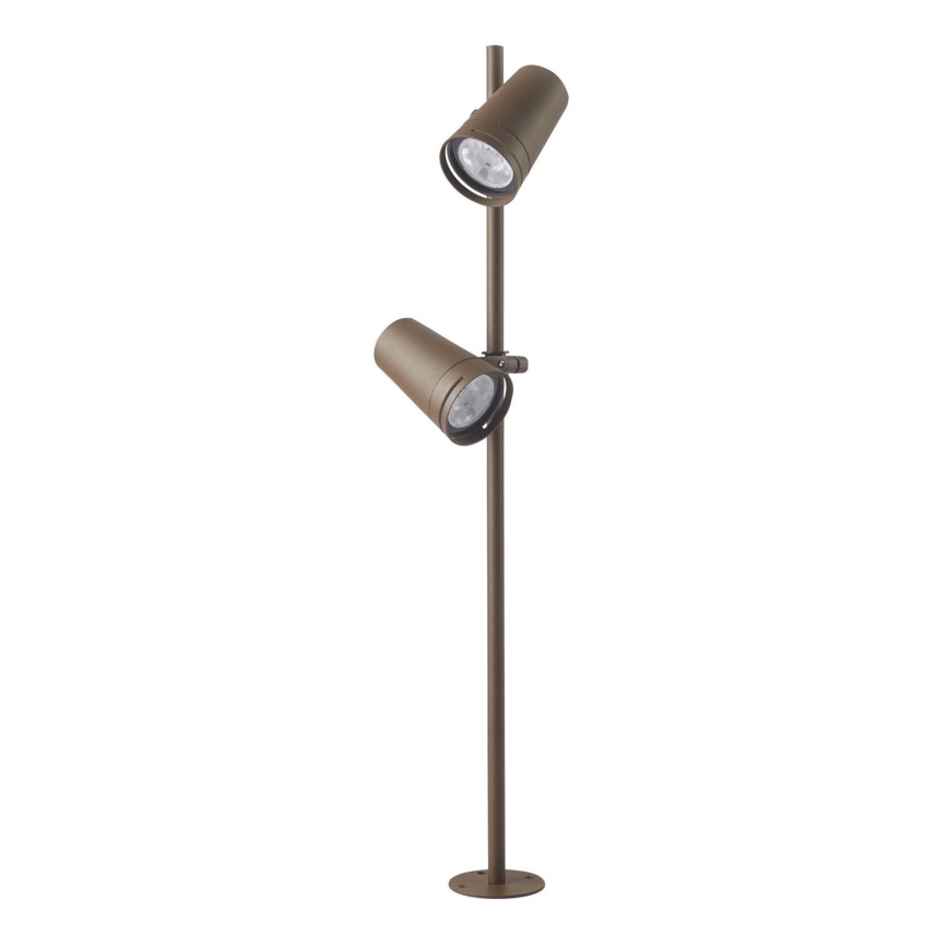 Zambelis E299 - Lámpara LED de exterior 2xLED/6W/230V IP54 CRI93 marrón