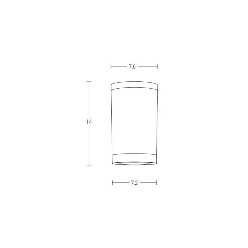 Zambelis E308 - Foco de exterior 1xGU10/7W/230V IP54 blanco