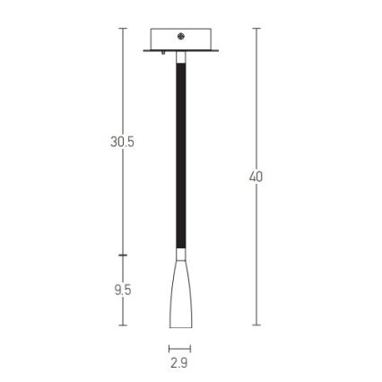 Zambelis H63 - Lámpara LED flexible pequeña LED/3W/230V latón