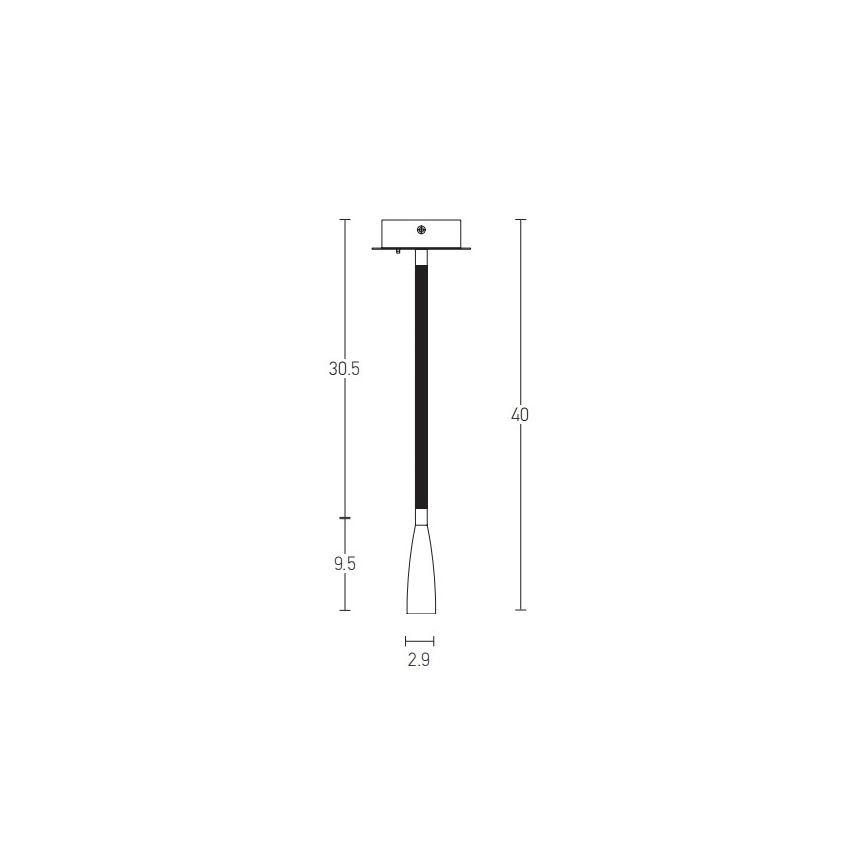 Zambelis H63 - Lámpara LED flexible pequeña LED/3W/230V latón