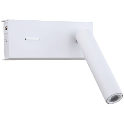 Zambelis H74 - Aplique LED LED/3W/230V USB blanco