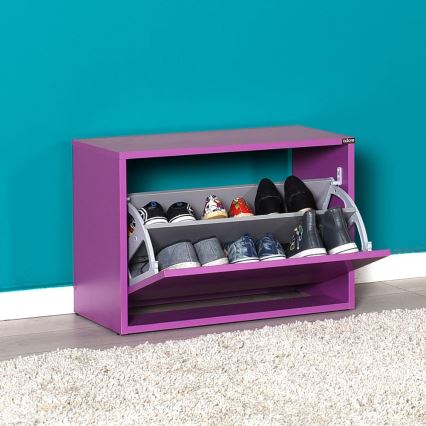 Zapatero 42x60 cm morada