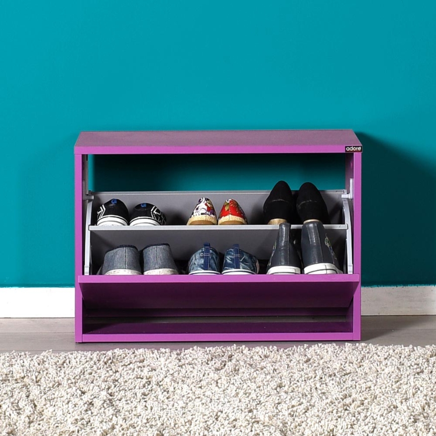 Zapatero 42x60 cm morada