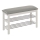 Zapatero 48x81 cm blanco/gris