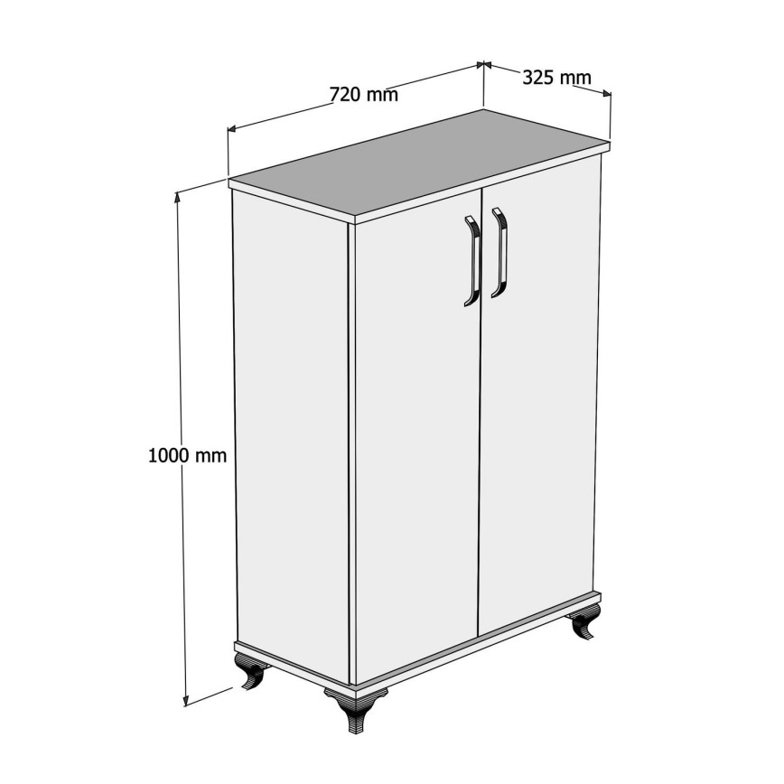 Zapatero ASTA 100x72 cm blanco