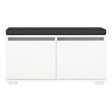 Zapatero DRAGO 42x80 cm blanco/negro