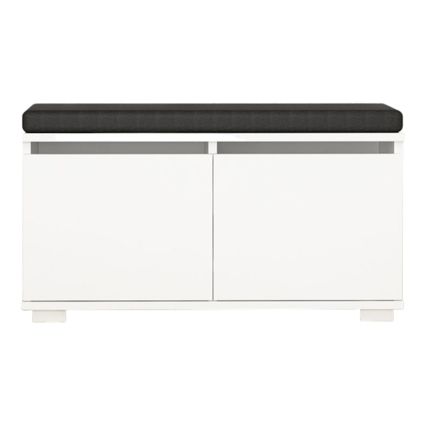 Zapatero DRAGO 42x80 cm blanco/negro