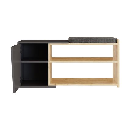 Zapatero FIONA 37x104 cm marrón/antracita