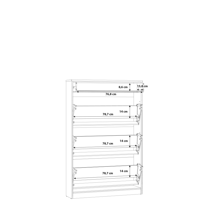 Zapatero KAVI en roble Artisan