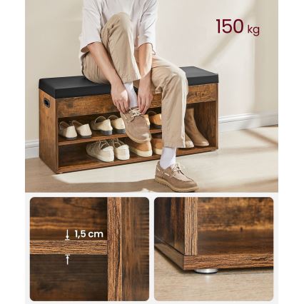 Zapatero VOREN marrón/negro