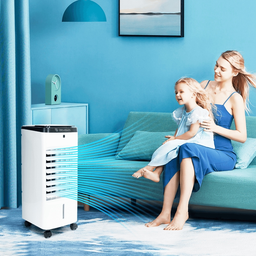 ZEVENTI - Enfriador de aire ARCTIC 60W/230V negro/blanco