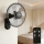 ZEVENTI - Ventilador de pared FANNY 45W/230V Ø 41 cm negro + control remoto
