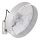 ZEVENTI - Ventilador de pared FANNY 50W/230V cromo mate + mando a distancia