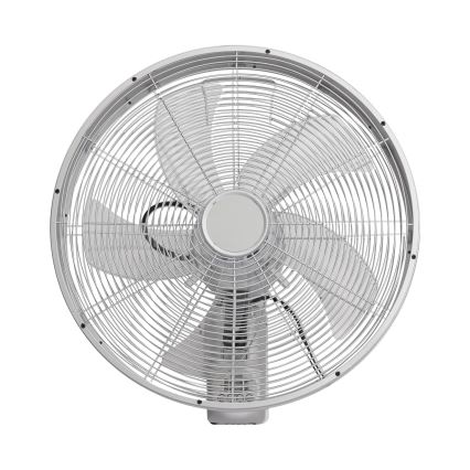 ZEVENTI - Ventilador de pared FANNY 50W/230V cromo mate + mando a distancia