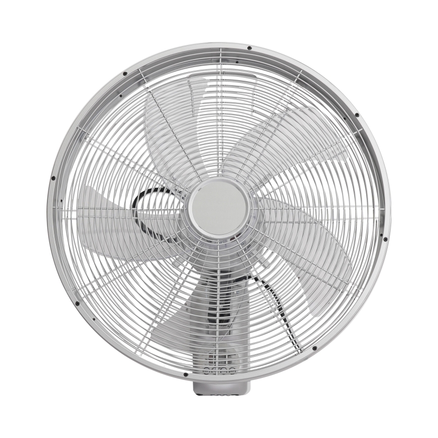 ZEVENTI - Ventilador de pared FANNY 50W/230V cromo mate + mando a distancia
