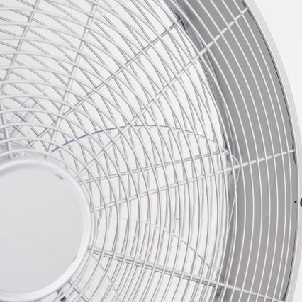 ZEVENTI - Ventilador de pared FANNY 50W/230V cromo mate + mando a distancia