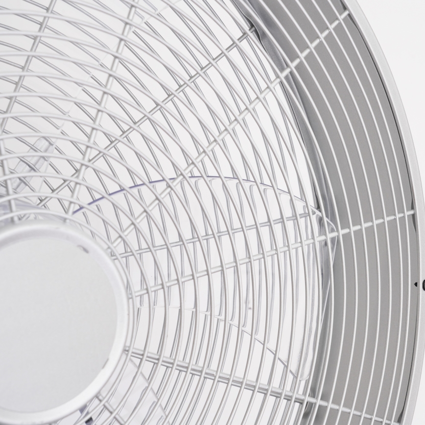 ZEVENTI - Ventilador de pared FANNY 50W/230V cromo mate + mando a distancia
