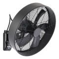 ZEVENTI - Ventilador de pared FANNY 50W/230V negro + mando a distancia