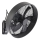 ZEVENTI - Ventilador de pared FANNY 50W/230V negro + mando a distancia