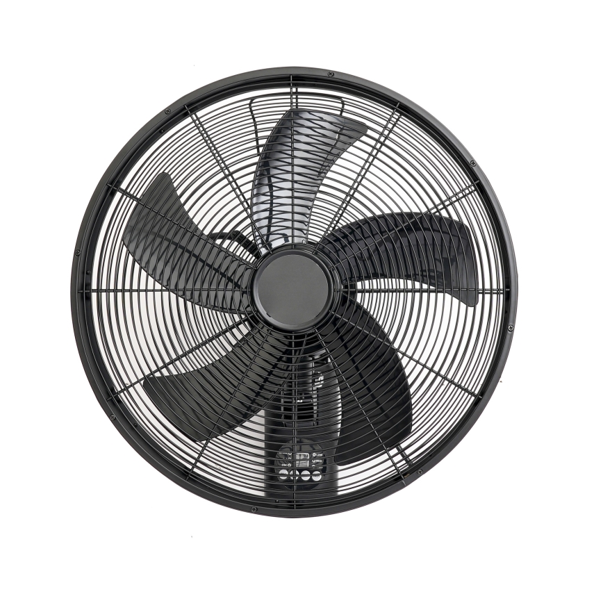 ZEVENTI - Ventilador de pared FANNY 50W/230V negro + mando a distancia