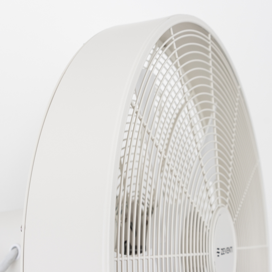 ZEVENTI - Ventilador de pared FREEZE 50W/230V diá. 40 cm blanco + control remoto