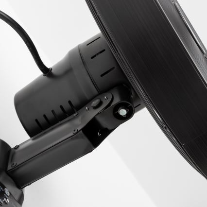 ZEVENTI - Ventilador de pared FREEZE 50W/230V diá. 40 cm negro + control remoto