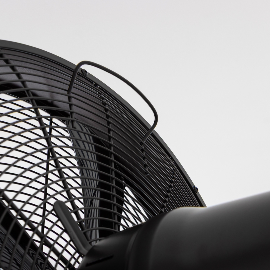 ZEVENTI - Ventilador de pared FREEZE 50W/230V diá. 40 cm negro + control remoto