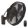 ZEVENTI - Ventilador de pared FREEZE 50W/230V diá. 40 cm negro/marrón + control remoto