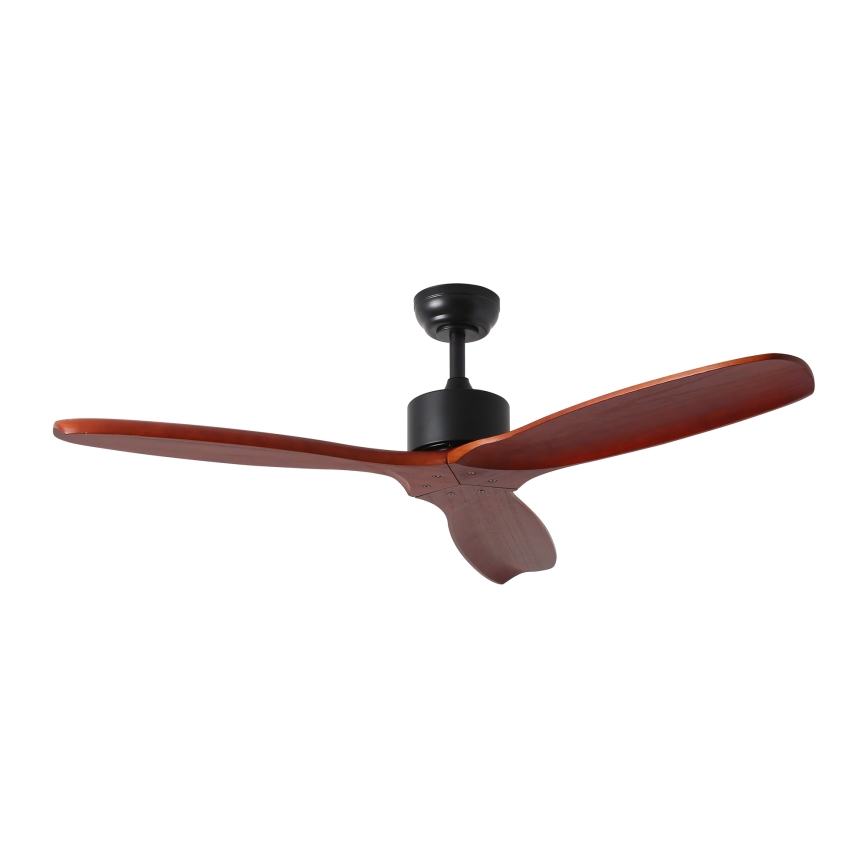 ZEVENTI - Ventilador de techo CUENCA Wi-Fi Tuya negro/roble + control remoto